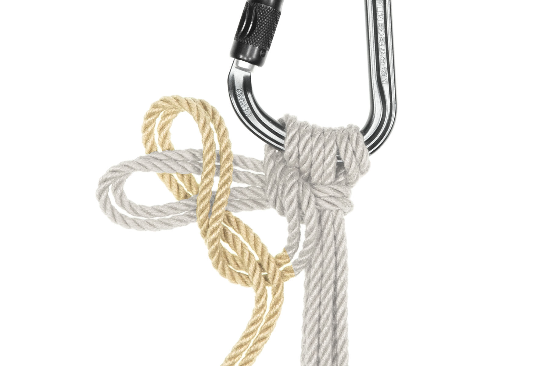 The bight of the slipped half hitch passes through the loop created in the previous step.